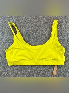 SKIMS Recycled Swim Tank Bikini Top Citrus (Yellow) Size 3X NWT